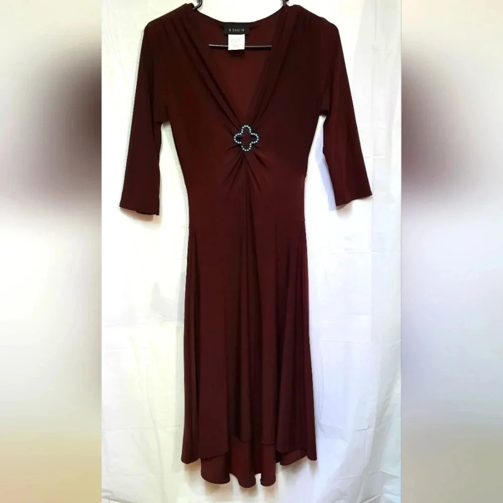 Vintage B.Darlin  Dress Formal/Semi Casual Dress Gathered Bust Size 3/4